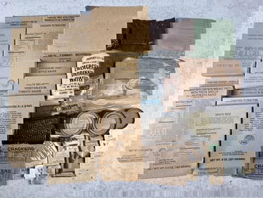 Collection of US Army MRE Rations