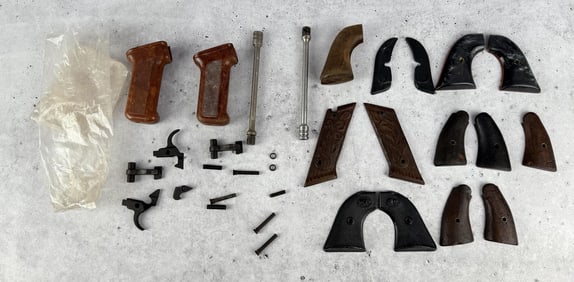 Collection of Pistol Grips and Gun Parts