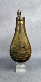 Colt Walker Type Dragoon Brass Powder Flask