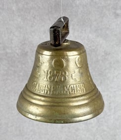 Antique Swiss Bronze Cow Bell 1878