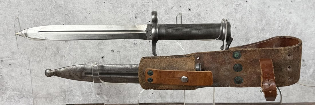M1896 Swedish Mauser Bayonet: Nice example with frog.