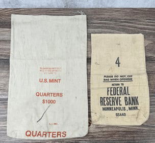 US Mint & Federal Reserve Bank Coin Bags
