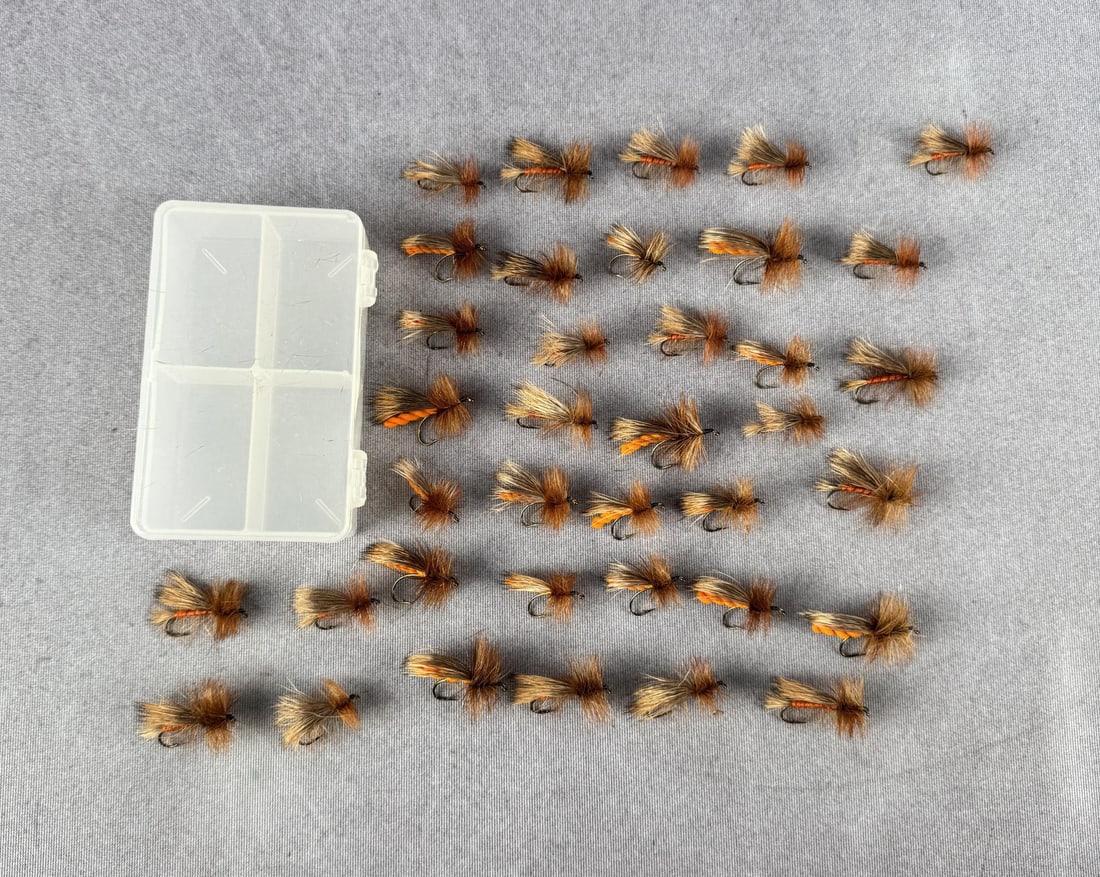 Collection of Montana Trout Fishing Flies: 37 total.