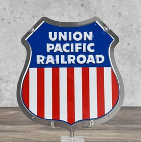 Union Pacific Railroad Train Metal Sign