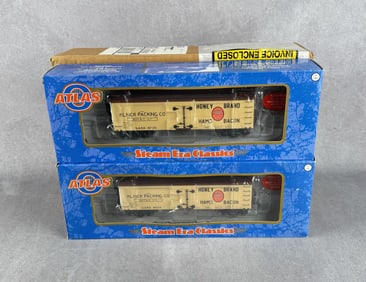 Atlas Honey Brand Ham O Scale Model Train Cars