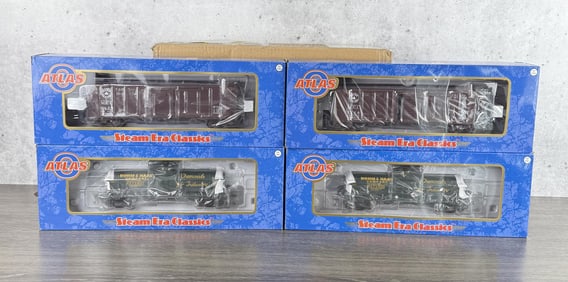 Atlas O Scale 40' Box Car Train Cars
