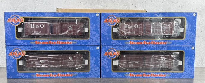 Atlas O Scale Steel Box Car Train Cars