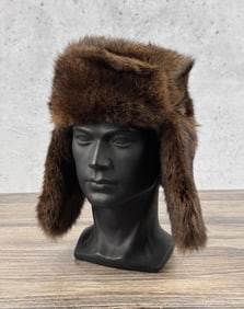 Russian Sable Fur Ushanka Trapper Hat
