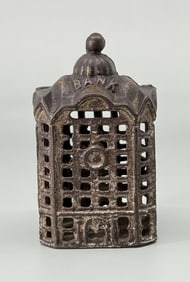 AC Williams Domed Building Cast Iron Bank