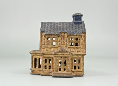 AC Williams Colonial House Cast Iron Bank