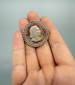 1893 Columbian Exposition Silver Brooch