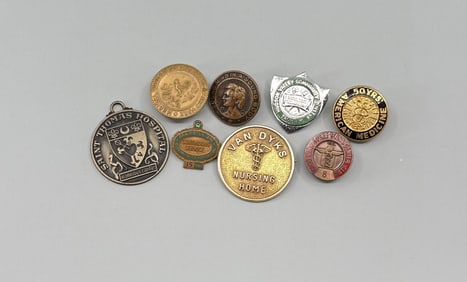 Collection of Medical Hospital Pins and Medals