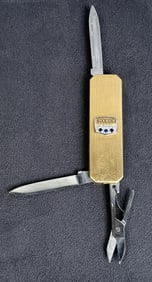 Merck Pharmaceuticals Gold Sapphire Award Knife