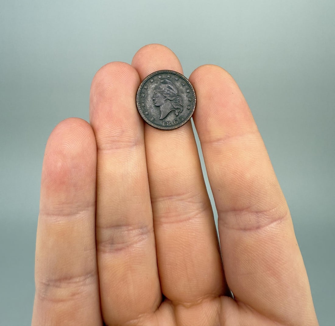 1863 Civil War Army & Navy Token: French Liberty Head.