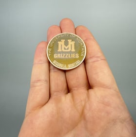 1995 University of Montana Grizzlies Silver Coin