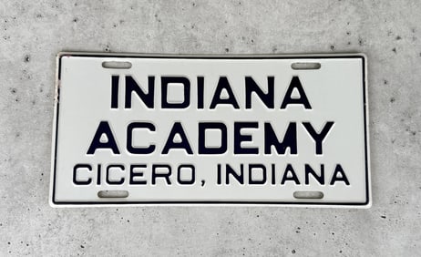 Indiana Academy License Plate Topper Booster