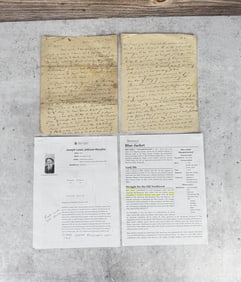 Indian Territory Agent Dew Moore Wisdom Letter
