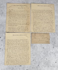 Indian Territory Agent Dew Moore Wisdom Letter