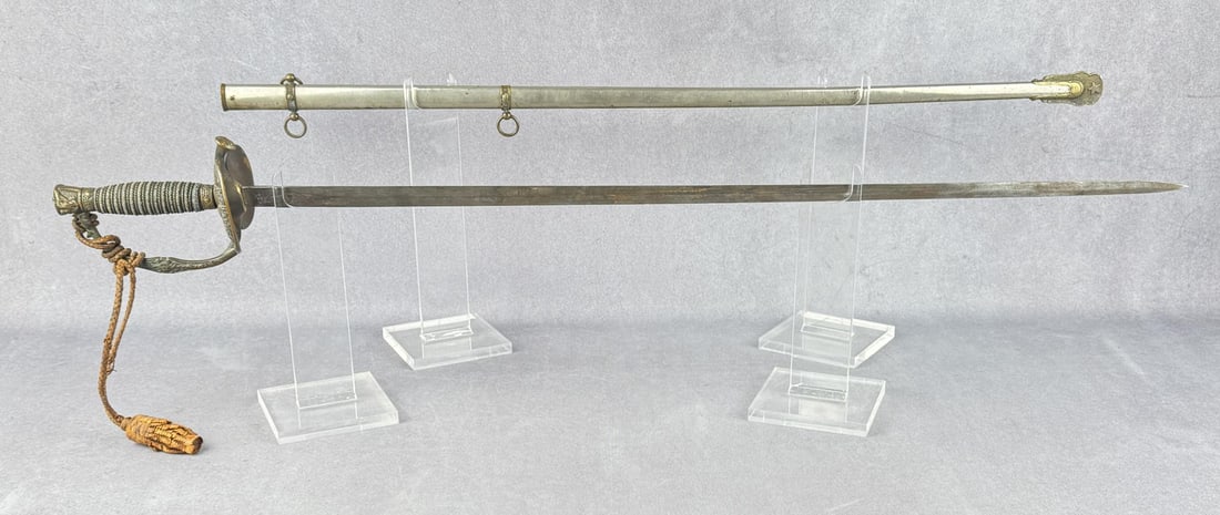 Civil War M1860 Staff & Field Officer's Sword: Ridabock & Co of New York. Original scabbard and sword knot.