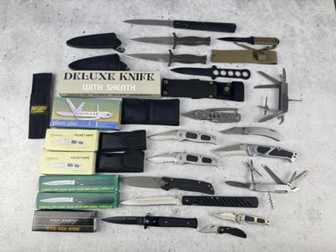 Collection of Pocket Sheath Knives