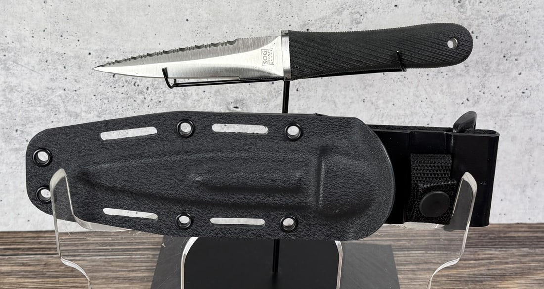 SOG Pentagon Knife Dagger Seki Japan: Never used or carried. 9 1/2" long.