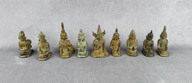 Myanmar Burma Bronze Opium Weights