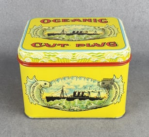 Oceanic Cut Plug Tobacco Tin