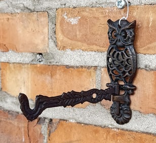 Cast Iron Owl Coat Hook