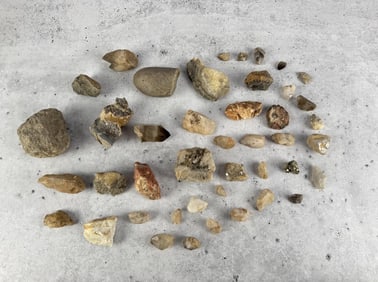 Collection of Crystals and Mineral Specimens