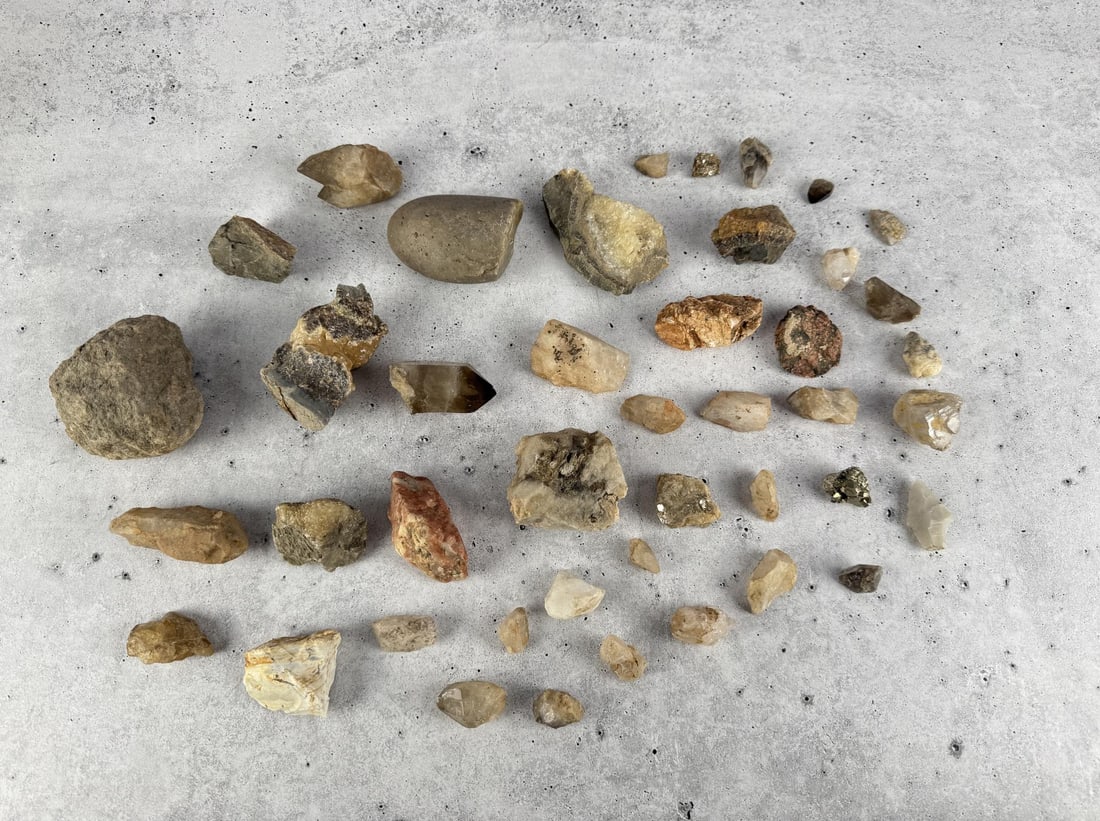 Collection of Crystals and Mineral Specimens: Nice grouping.