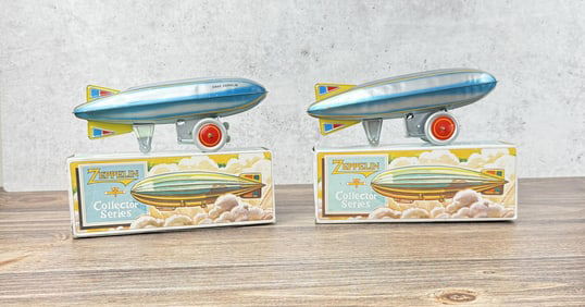 Tin Litho Toy Zeppelins