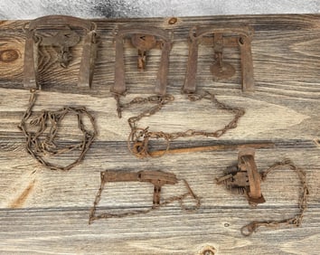 Collection of Montana Ranch Used Victor Traps
