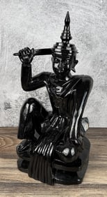 Thailand Wood Warrior Figure