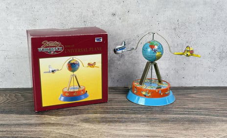 Santa's Workbench Universal Plane Tin Toy