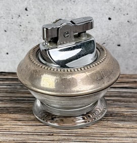 Sterling Silver Glass Table Lighter