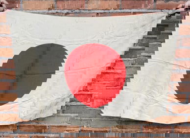 WW2 Japanese Battle Captured Meatball Flag