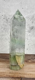 Large Green Purple Fluorite Tower