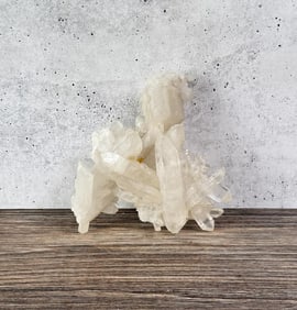 Himalayan Lemurian Quartz Cluster Mineral Specimen