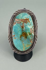 Fannie Platero Navajo Sterling Turquoise Ring
