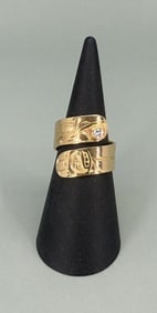 Walter Davidson Haida 14k Gold Wrap Ring