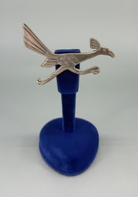 Alfred Martinez Navajo Sterling Roadrunner Brooch