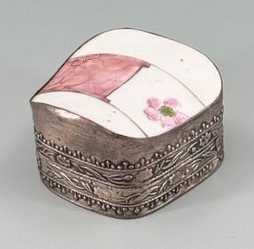 Antique Chinese Porcelain Shard Box