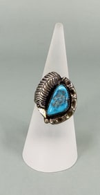 Navajo Sterling Silver Turquoise Ring
