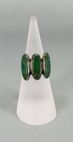 Old Pawn Zuni Sterling Silver Turquoise Ring