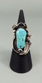 Navajo Sterling Silver Turquoise Ring