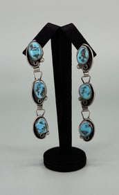 Navajo Sterling Silver Turquoise Earrings