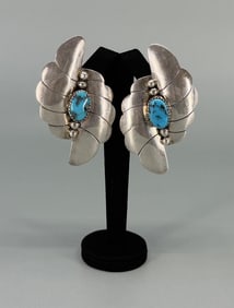 Navajo Sterling Silver Turquoise Earrings
