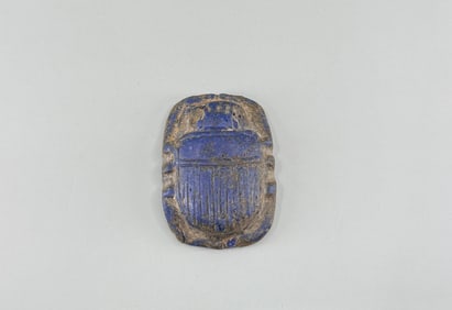 Large Ancient Egyptian Lapis Lazuli Scarab