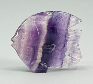 Carved Fluorite Fish