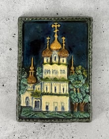 Russian Pottery Plaque